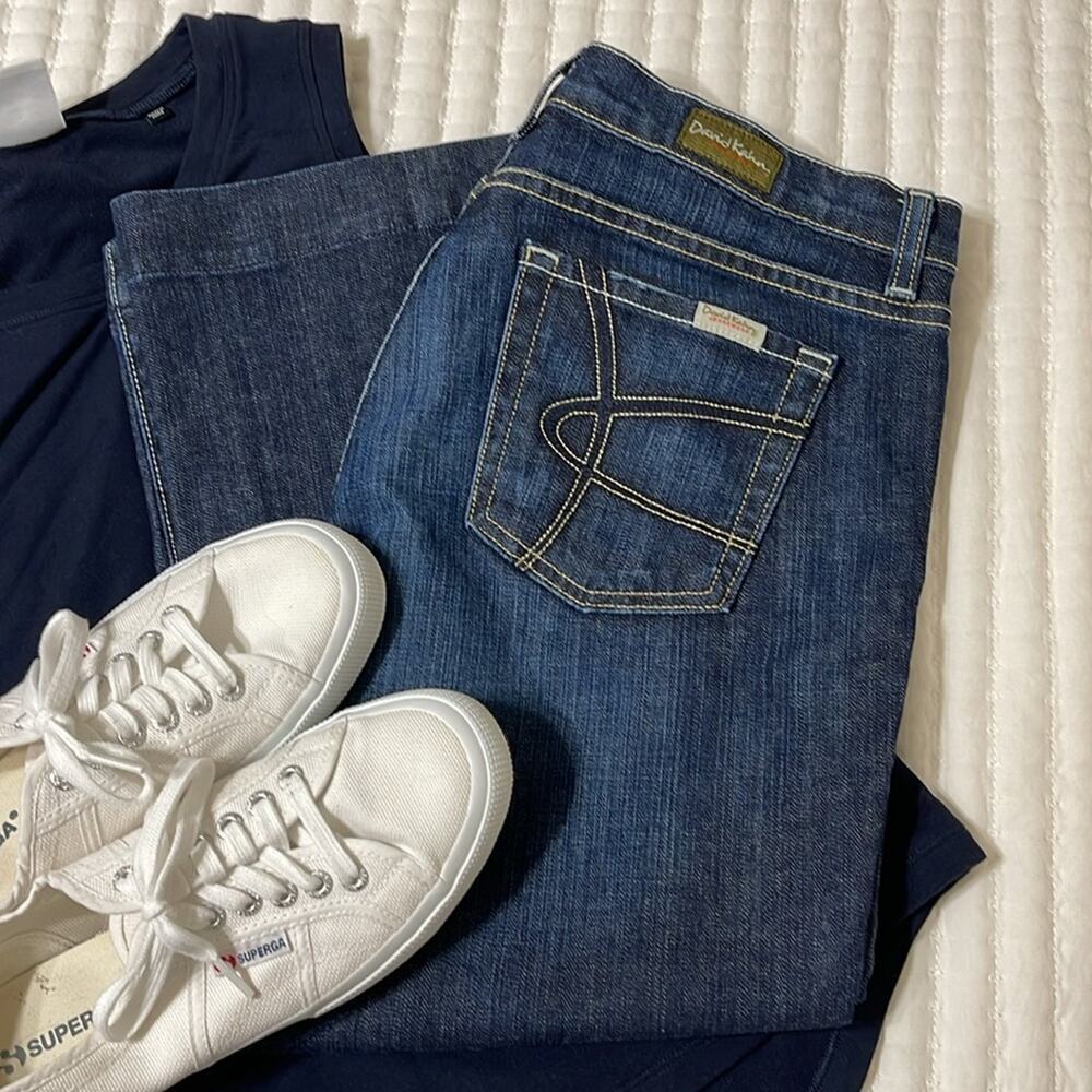 David Kahn Jeanswear Wide Leg Cropped Jeans Size 29